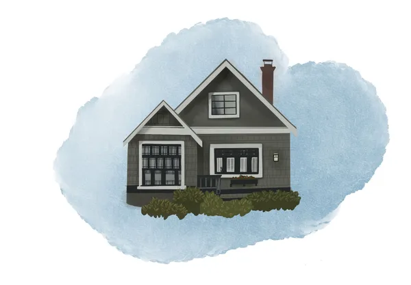 Grey house in Vancouver